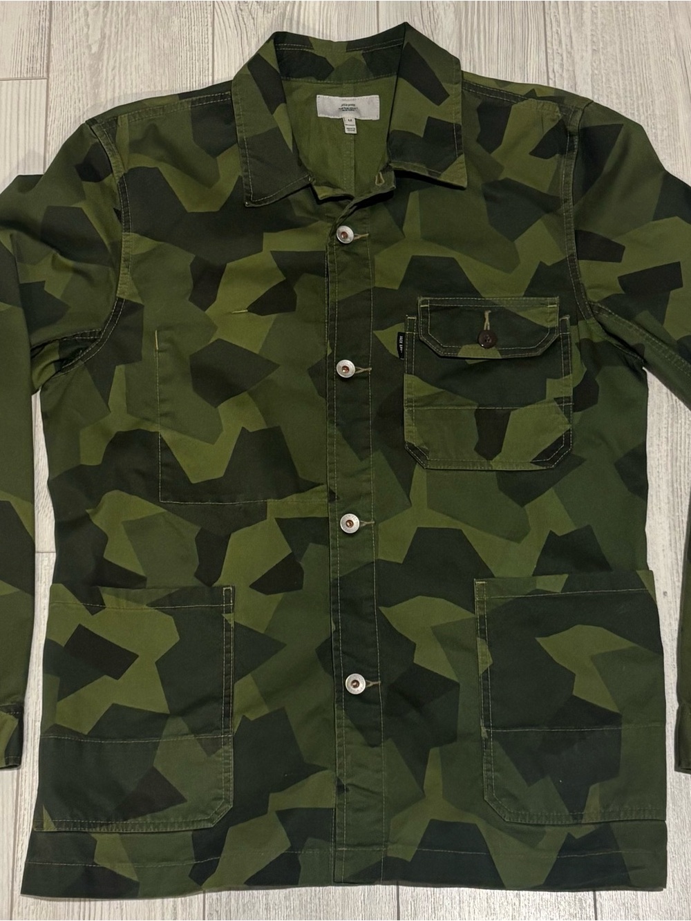 Jack Spade Olive & Dark Green Camouflage Field Jacket
